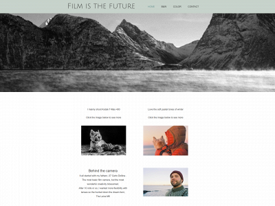 filmisthefuture.no snapshot