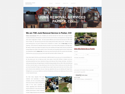 www.parkerjunkremoval.com snapshot