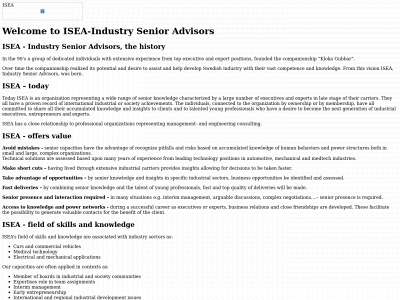iseasweden.com snapshot