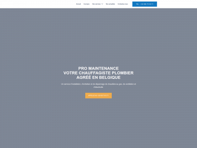 pro-maintenance.be snapshot