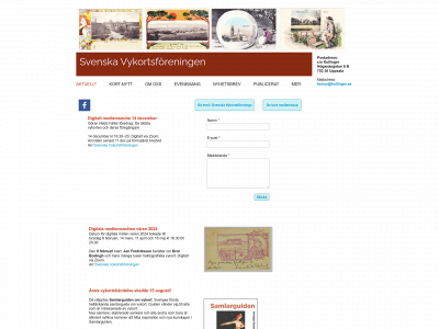 svenskavykortsforeningen.se snapshot