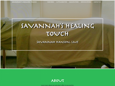 savannahshealingtouch.com snapshot