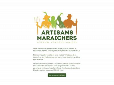 artisansmaraichers.ca snapshot