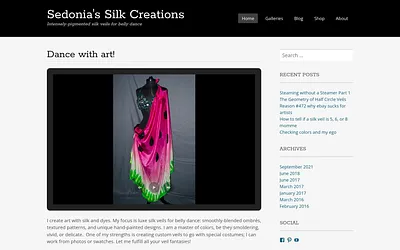 sedoniassilkcreations.com snapshot
