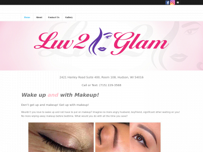 luv2glam.com snapshot