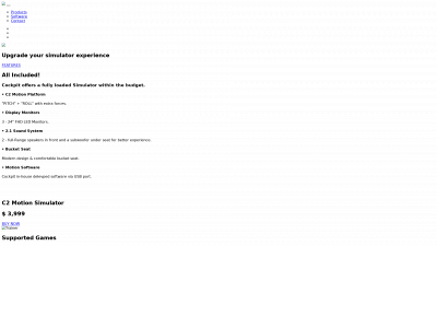cockpitsimulators.com snapshot