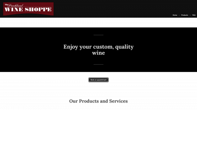 peachlandwineshoppe.com snapshot