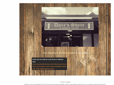 www.davesshaveparlor.com snapshot