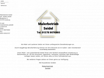malerbetrieb-seidel.de snapshot
