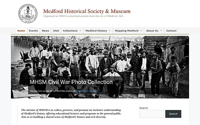 medfordhistorical.org snapshot