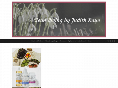 cleanlivingbyjudithraye.com snapshot