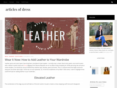 articlesofdress.com snapshot