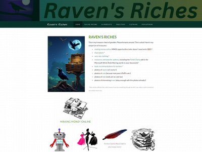 www.ravensriches.com snapshot