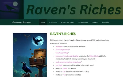 www.ravensriches.com snapshot