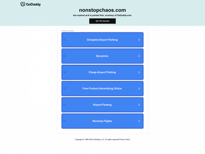 nonstopchaos.com snapshot