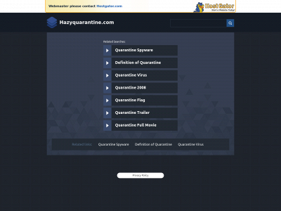 hazyquarantine.com snapshot