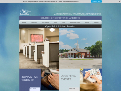 championschurch.org snapshot