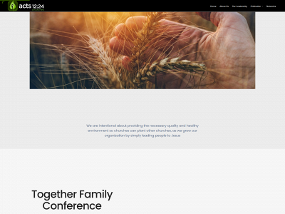 acts1224churches.com snapshot