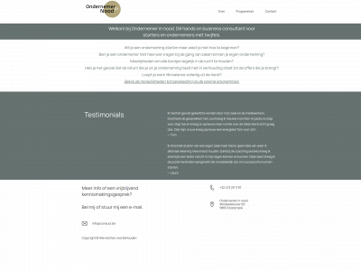 ondernemerinnood.be snapshot