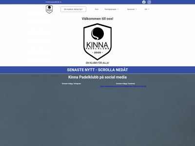 kinnapadelklubb.se snapshot