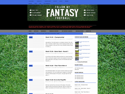 followmyfantasyfootball.com snapshot