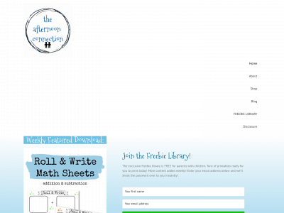 theafternoonconnection.com snapshot