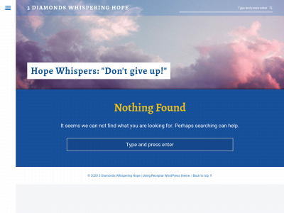 3diamondswhisperinghope.com snapshot