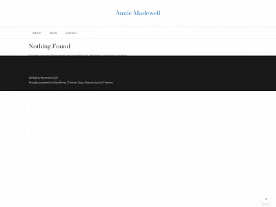 anniemadewell.com snapshot