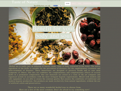 healthytea.co.uk snapshot