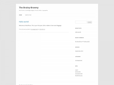 thebrainybrawny.com snapshot