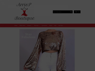 arriepboutique.com snapshot