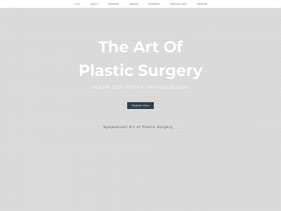 artofplasticsurgery.be snapshot