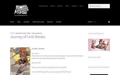 kardboardkorner.com snapshot