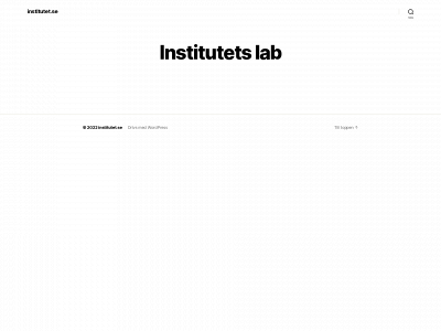institutet.se snapshot