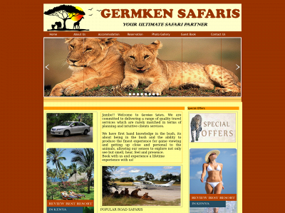 www.germkensafaris.com snapshot