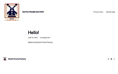 dutchframefactory.com snapshot