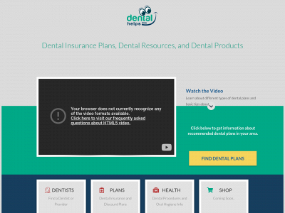 dentalhelps.com snapshot