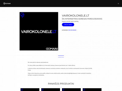 vairokolonele.lt snapshot