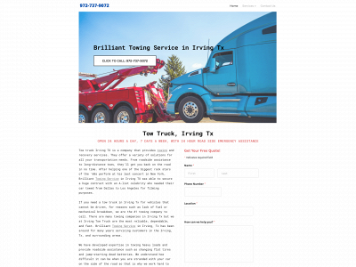 www.towingirvingtexas.com snapshot