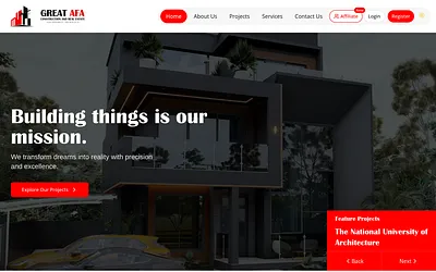 greatafaconstruction.com snapshot