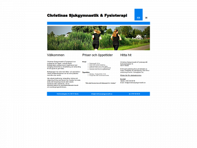 christinassjukgymnastik.se snapshot