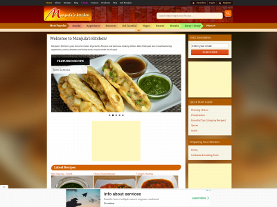 manjulaskitchen.com snapshot
