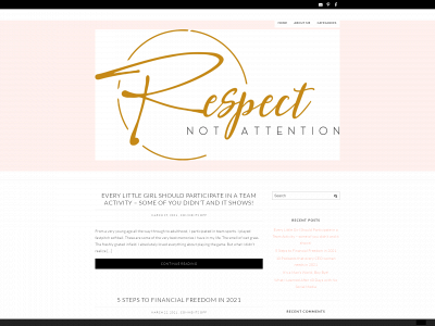respectnotattention.com snapshot