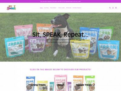 www.speakpetproducts.com snapshot
