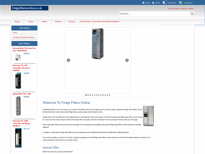 fridgefiltersonline.co.uk snapshot