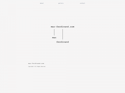 max-ferdinand.com snapshot