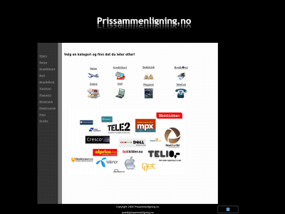 prissammenligning.no snapshot