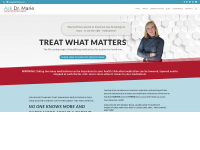 askdrmarie.com snapshot