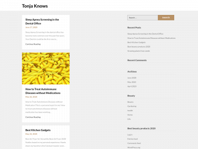 tonjaknows.com snapshot