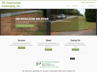 tplconstructionlandscaping.com snapshot